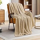Kuscheldecke Flauschig Decke Wolldecke Blanket 100x150 Sofa Kuscheldecke Blanket Beige Flauschig Warme wohn- & Kuscheldecken Decke für Couch Winter Sherpa Decke