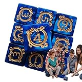Spielwürfel, 6-Seitige Würfel, 10 Stück Kreatives Drachenmuster Design Rollenspiel Deko Schreibtisch Auto Kinder Erwachsene
