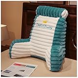 ZTGL Lesekissen für Bett und Sofa, Rückenlehne Lendenkissen mit Armlehnen und Nackenstütze, Ergonomische Stützkissen, Groß Erwachsenen Rückenkissen zum Lesen, Fernsehen, Faulenzen C,60×50cm
