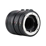 JJC Autofokus Zwischenringe (AF) mit TTL-Belichtung für Makrofotographie 12mm, 20mm und 36mm (Passen für Nikon F Mount Kameras)