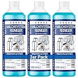 3x 1000ml Milchsystemreiniger Konzentrat für Kaffeevollautomat, Milchschäumer, Milchschaumreiniger, Milchreiniger, Universal für alle Hersteller