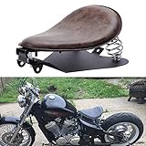 Retro Motorrad Solo Sitz Federsitz Einzelsitzkissen Passend für Bobber Sportster XL883 1200 48 Achtundvierzig Softtail Dyna Street Glide Chopper