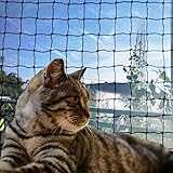 Moreall Katzennetz Für Balkon, Katzennetz Drahtverstärkt 8x3m, Balkonnetz ist Robust Biss- Und Reißfest, UV- Und Witterungsbeständig, Zum Balkonen, ​Terrassen Und Fenstern(Schwarz)