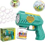 Bombble Seifenblasenpistole für Kinder, Seifenblasenmaschine Kinder 10000+Blasen/Min mit Seifenblasenlösung, Outdoor Seifenblasenspielzeug Geschenk für Kinder/Geburtstag/Party, Bubble Gun for Kids