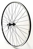 Vuelta Fahrradfelge 28 Zoll Vorderrad inkl.Deore HBT610AL -Made in Germany Vorderrad Felge Schwarz,V-Brakes/Felgenbremse,622x19C Hohlkammer-Felge 1066g,Fahrradfelgen Laufrad,Fahrrad Rad Cut 19