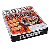 Flambit Einweggrill to go, mit Anzüghilfe, Holzkohle, Aluschale, 24er Pack (24 x Grill)