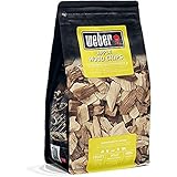 Weber 17621 Räucherchips Apfelholz, 700 g, dezentes, süßes Apfelaroma, Räuchern, Aroma, Grillen