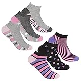 undercover lingerie 6 Paar Damen Rayon Sneaker Socken 41B541 1x jede Farbe