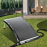 Jopassy Poolheizung Solar, Sonnenkollektor Pool 113 x 69 x 35cm,Solarheizung 10000 L/H,32-40mm Anschluss Solar Poolheizung Erweiterbar,Solaranlage für Warmwasser Gartendusche Pool