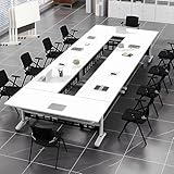 Tragbarer Konferenztisch mit Rollen, 180 cm, platzsparender Meeting-Schreibtisch, kompaktes Design für Büro, Klassenzimmer oder Konferenzraum, vielseitig und einfach zu verstauen