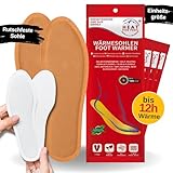 HEAT FOR FEET - Wärmesohlen für Schuhe - 30 Paar - Sofort wärmende & Bequeme Einlegesohlen, bis zu 12Std. warme Füße, Schuhwärmer, 100% natürlich, Unisex, Einheitsgröße (30 Paar)