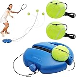 DAKLUNAR Tennis-Trainer Tennistrainer Set Trainer Baseboard Set mit 2 Rebound Ball, Selbststudium Übungs-Trainingswerkzeug Tennistrainingsausrüstung für Solotraining Erwachsener