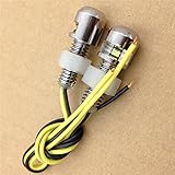 Motorrad verchromte Universal-LED-Kennzeichenbeleuchtung