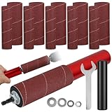 Remingtape Trommelschleifer-Set, Gummi-Schleiftrommel, Spindelschleifer-Adapter, mit 120er-Schleifpapiertrommel, Schleifhülsen, Bohrmaschine