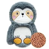 Wärmekissen Mikrowelle, Wärmflasche für Mikrowelle, Wärmekissen Kinder, Baby Mini Wärmflasche Faultier Kleine Tier Süß Für Damen zur Bauch Nacken