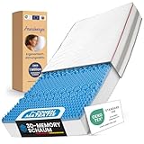 Arensberger FLEXX Matratze 90x200 cm | Kaltschaummatratze mit 3D Memory Schaum | ergonomische Höhe 25cm | wendbarer Härtegrad H2/H3 | Visco Smart Schaum | 90x200cm Rollmatratze punktelastisch