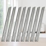 Lospitch 4 Paar (8 Stück) Vollauszüge Schubladenschienen 400mm Teleskopschienen Kugelführung Automatische Abschaltung mit Tragkraft 35 Kg