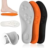 3 Paar Orthopädische Einlegesohlen Damen Herren, Komfort Sport Einlagen,Schuheinlagen Atmungsaktiv für Plattfuß,Fersensporn,Plantarfasziitis für Sport und Arbeitsschuhe Gr 39-40