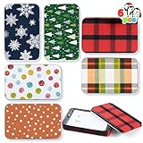 JOYIN 12 Geschenkkartenhalter-Boxen für Weihnachten, 10 x 6 x 1,5 cm, Dosen, Geldscheinhalter, einzigartig für Weihnachts-, Feiertags-, Geburtstagsgeschenk-Dekoration