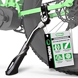 RBRL Fahrradständer 24-29 Zoll, Höhenverstellbarer Aluminium Seitenständer mit Rutschfestem Fuß, Fahrrad ständer für Mountainbike, Rennrad, E-Bike und Cityrad, Extra Stabil bis 45 kg Belastung