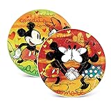 Egan, Set 2 Pizzateller grün und rot Mickey Love Sweet Love D.30