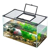 Uross Fischtankdeckel mit Fenster Magnetischer Aquariumdeckel Fischtankhaube Abdeckung Anti-Jumping Net Cover Mesh to Protect Fish Jumping Out of Fish Tank
