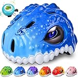 DOJASOHILMI Kleinkind-/Kinder-Fahrradhelm für Jungen und Mädchen, verstellbarer Kinderhelm, 3D, leichte Belüftung und Multisport-Roller, Roller, Laufrad