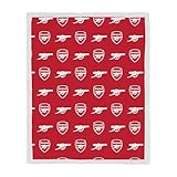 ARSENAL FC Offizielle Sherpa-Überwurfdecke aus Fleece Character World | Superweiches Fußball-Kombi-Design | Warme, superweiche rote Überwurfdecke | Perfekt für Zuhause, Schlafzimmer, Übernacht