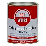 Rotweiss 1 Stück Schleifpaste Rubin 750ml Schleif Auto Politur Lack polieren KFZ