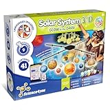 Science4you Sonnensystem 3D Glow in the Dark - Bauen Sie Ihr eigenes Sonnensystem, Planeten und machen Sie ein räumliches Kunsthandwerkserlebnis mit diesem Modellbausatz für Kinder 8 9 10 11+