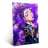 Displate Metallposter KPop Demon Hunters Wandbild - Icons of the Screen - Sparkling Rumi Portrait - Huntrix Kpop Geschenk - Premium Wanddekoration Wand Deko Wohnzimmer Film Poster - 32 x 45 cm