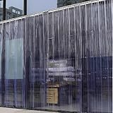 PVC-Streifenvorhang Industrie-Streifenvorhang Höhe 250cm x Breite 195cm,Schutz vor Kälte, Wind, Zugluft