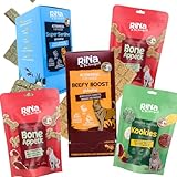 RiNa Hundekuchen & Snacks - Probierpaket - 2 Boxen á 10 Riegel - 3 Snack-Packungen à 180g - 100% natürliche Zutaten - Gut verdaulich - Made in Germany