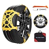 Auto Schneeketten,6 Stück Universal Winter Reifenketten Schneeketten 165 bis 255 mm für Autoreifen für leichte Lkw / SUV / ATV (Reifenbreite 165-255 mm / 6,5 '-10,03')