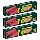 CARBE DIEM ! Spaghetti | 3 x 340 ml Beutel | Low Net Carb Pasta mit traditionellem Geschmack und Textur | neu gestaltete Nudeln für einen gesunden Lebensstil | Spaghetti-Pasta |