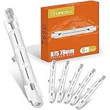 Tomosu 6 Stück R7s Halogenstab 78mm 100W Dimmbar Halogen Leuchtmittel R7s Warmweiß 2800K 1800LM 230V J78 Halogen Fluterlicht für Arbeitsleuchten, Landschaftsleuchten,Stehleuchten