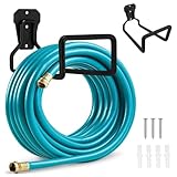 Schlauchhalter Wand, Schlauch Wandhalterung - Gartenschlauch Aufhängung, Langlebige und Platzsparende Schlauchrolle, Ideal für Gartenwerkzeuge, Wasserschlauch, Verlängerungskabel