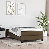 Hoopleep Taschenfederkernmatratze Dunkelbraun 90x200x20 cm, Atmungsaktiver Stoff Bezug, Komfortabler Schaumstoff, Mittelharte Unterstützung für Einzelbett, Geräuschdämpfend