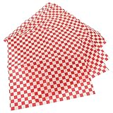 Veemoon 24 Stück Ölabsorbierendes Backpapier Fettbeständiges Pergamentpapier für Frittieren Snackboxen Hamburger Pommes Frites Backzubehör