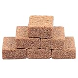 Gogogmee 50 Stück Camping Brennblöcke Leichte Sichere Brennstoff stützklötze für Outdoor Grillen Praktische Feueranzünder für Camping und Grill Einfach zu Verwenden