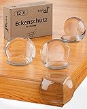 borbee® Kantenschutz Baby und Eckenschutz zur Kindersicherung (12 Stück) - Extra starker Halt, transparent & mit einfacher Anwendung für alle Möbel - Bietet maximale Sicherheit für Baby und Kinder