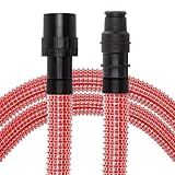 PRIMEBAG Gewebeschlauch 2 Meter kompatibel mit Milwaukee AS 30 AS 42 AS 300 AS 500 AS 2-250 - Schlauch mit innenliegender Stahlfeder Fadenverstärkt extrem flexibel und robust