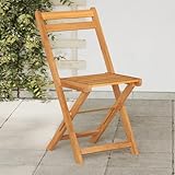 Youuihom Bistrostühle 8 STK. Klappbar Massivholz Akazie Garden Chair Gartenstühle Gartenstuhl Loungesessel Outdoor für Strand Camping Garten Balkon