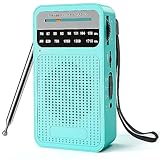 Tendak Radio Batteriebetrieben AM FM UKW, Radio Klein Exzellentem Empfang mit lautem Lautsprecher, Kopfhörerbuchse, AA-Batterie Betrieben, Taschenradio für den Innen-, Außen- und Notfallgebrauch
