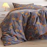 Ginkgo Quilt – wendbare Baumwolldecke, ultraweich, leicht, atmungsaktiv, Überwurf für Couch, Ginkgo-Blattmuster