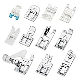 JTDEAL 11Pcs Nähfuß Nähfuss Set Multifunktions Nähfuß Nähfüsse Zubehör Nähfuß der Nähmaschine Nähmaschine Haushaltszubehör-Set für Brother Janome Singer Toyota Elna AEG Nähmaschinen