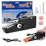Yeqqzq Handnähmaschine, Mini tragbare Nähmaschine für Erwachsene, perfekt für Erwachsene, Anfänger und schnelle Reparaturen zu Hause