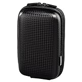 Hama Kameratasche Hardcase, Innenmaße 6,5 x 3,5 x 12 cm, Carbon Style, Abnehmbarer Nackengurt, schwarz