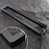 Doppelseitiger Scheunentürgriff, gebürsteter Edelstahl, wasserdicht, Push-Pull-Duschtürgriff, robust und langlebig