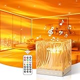 LED Sternenhimmel Projektor, Polarlicht Lampe mit 18Beleuchtung, Nachtlicht Einschlafhilfen 15Soundmaschine, Nordlicht Lampe Fernbedienung Timer Sternenhimmel Projektor Kinder Erwachsene Party & Deko